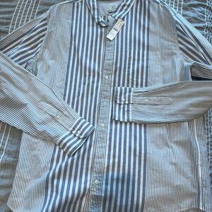Men's Blue Striped Shirt
